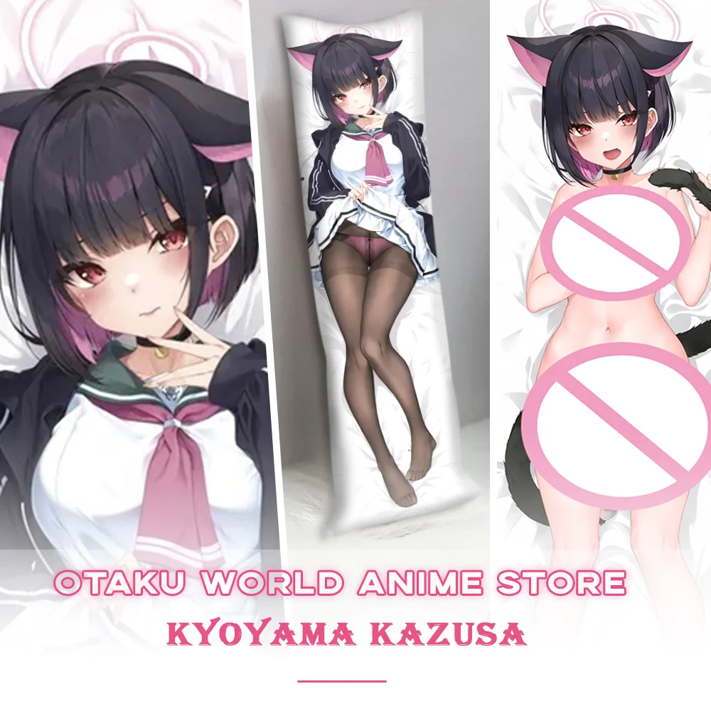 

Синий архив Dakimakura наволочка Kyoyama Kazusa Otaku обнимающая реквизит для тела аниме игра ролевой подарок для взрослых 3D печать Декор реквизит