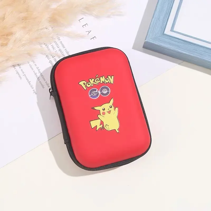 Original Pokemon Cards Collection Pack Colorful Pikachu Large-capacity Deck Box Anime Cards Protector Coin Purse Kids Toys Gift