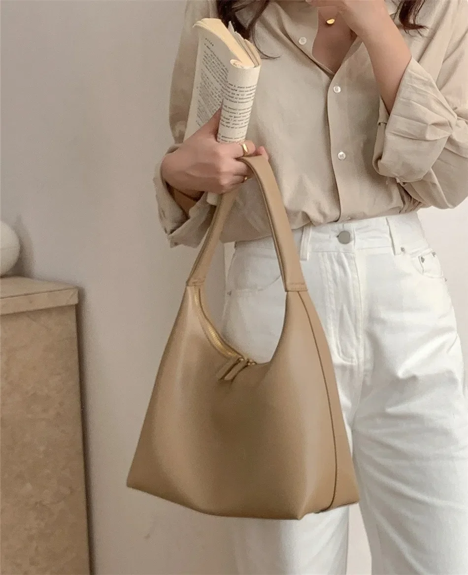 Luxury Designer Women Handbags Large Capacity Soft Pu leather Daily Casual totes Bag Trend Fashion Simple Ladies Shoulder Bags