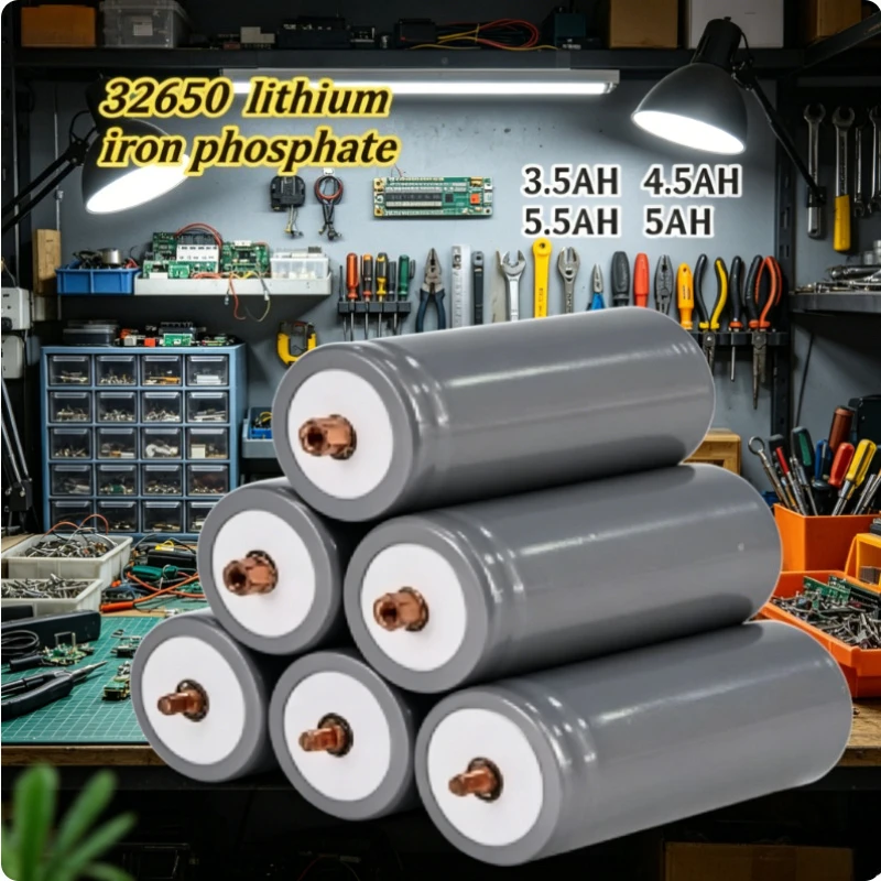 

32650 5.5AH Lithium Iron Phosphate 3.2V Power Large Capacity Cylindrical Battery Cell Solar Electric Vehicle Starter Battery