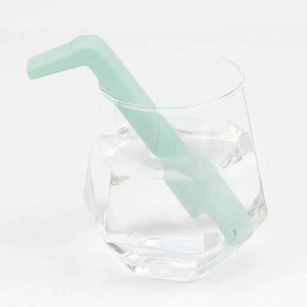 5 Pieces Useful L-Shaped Hiccup Straw PP Effective Burp Stopping Straw Reusable Universal Belch Stopper Straw Elderly