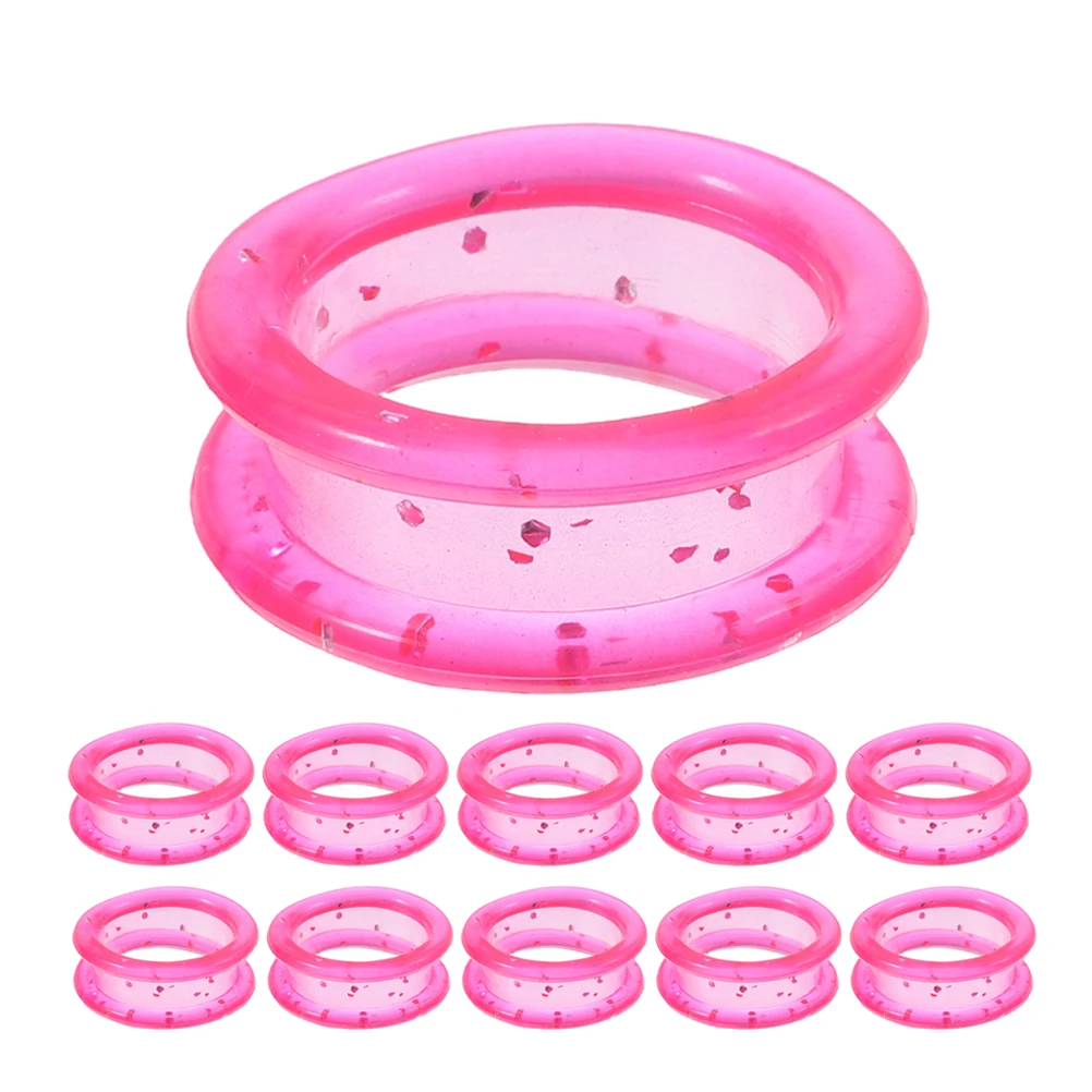 

20pcs Hairdressing Scissors Silicone Rings Finger Protector Thumb Grips Cutting Shear Inserts Grooming Pet Accessories