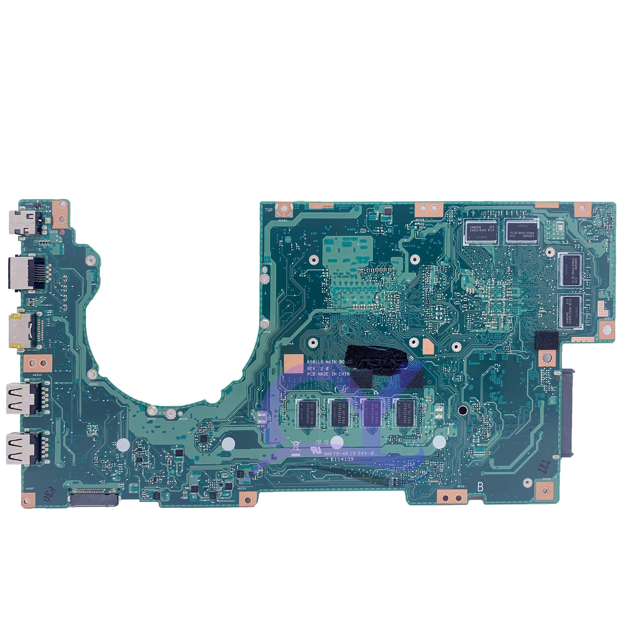 Imagem -02 - Placa-mãe do Portátil para Asus K501lx K501l V505l K501lb K501 i3 i5 i7 5o 4gb Ram Gt940m Gt950m Funcionamento 100