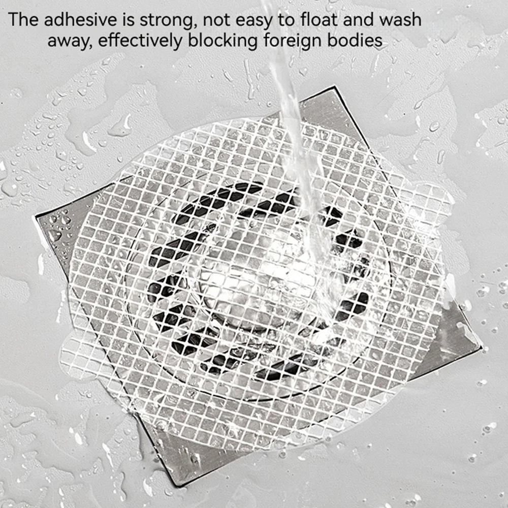 Floor Drain Sticker Bathroom Hair Anti-clogging Comes With Adhesive Save Time Kitchen Sink Accessories Disposable Filter Kitchen