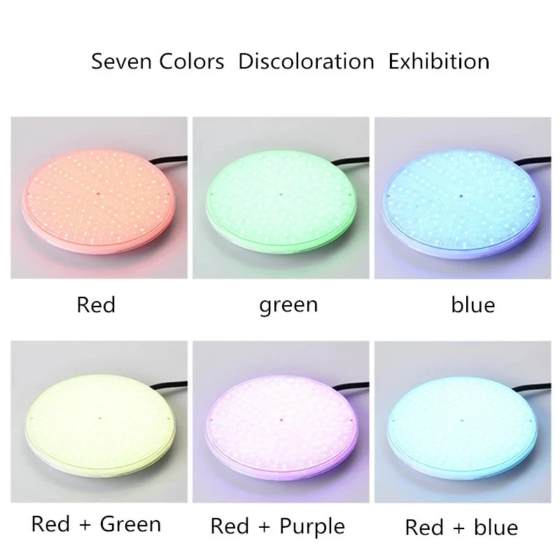 RGB Disco Light Swimming Pool Lamp12v Warm Color Cool White LED IP68 Underwater Replacement Light Source with Remote Control