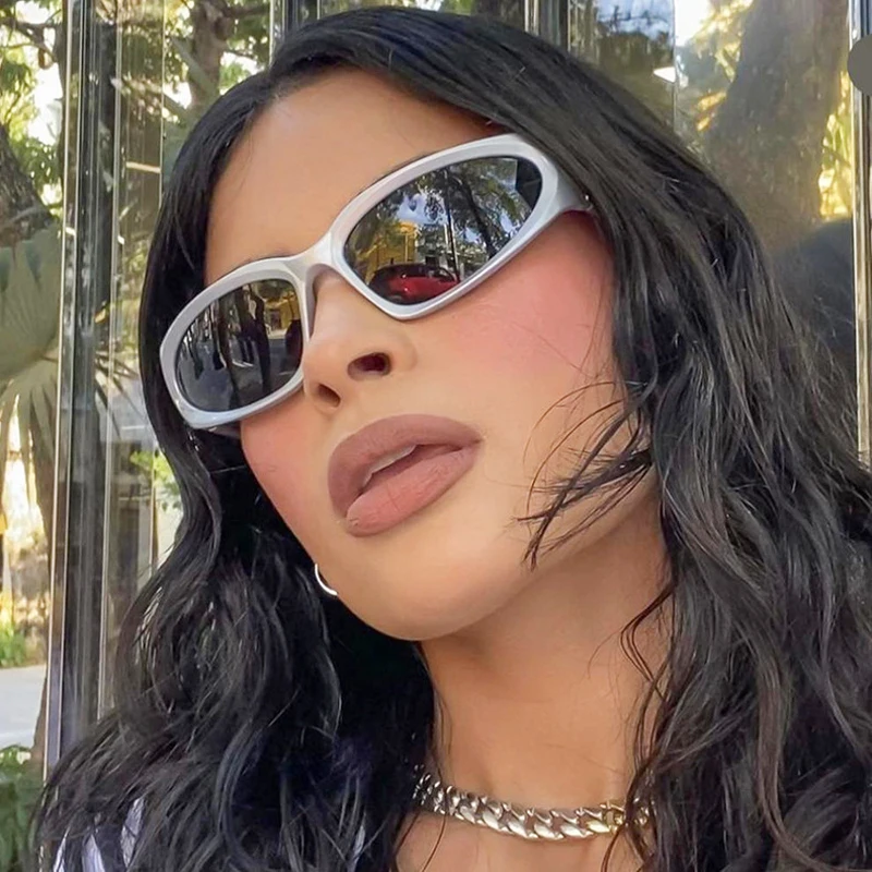 Futurism Fashion Punk Sun Glasses Women Men Technological Sense Trend Sunglasses Science Fiction Party Shade Glasses