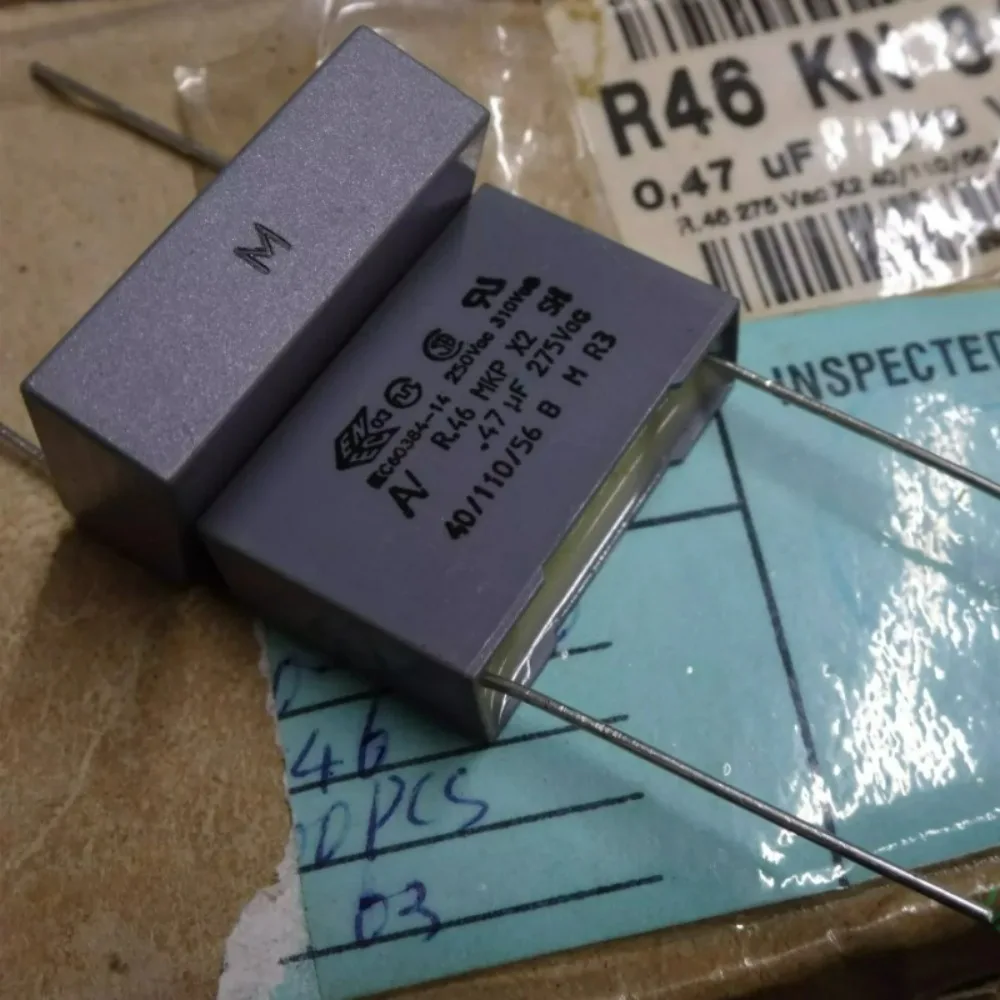 5pcs/lot AV R46 0.47uf/275VAC 470nf u47 474 Brand New 22mm Film Capacitor R46KN347055M1M