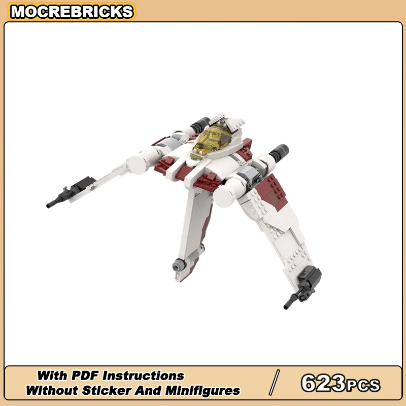 스타 무비 시리즈 우주선 V-19 인터스텔라 파이터 밀리터리 인터셉터 테크놀로지 MOC 블록 장난감 소년 선물 세트