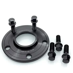 2pcs 12mm Wheel Spacers Adapters + 10pcs Lug Bolts PCD 5x120 Center Bore 72.56mm M14x1.25