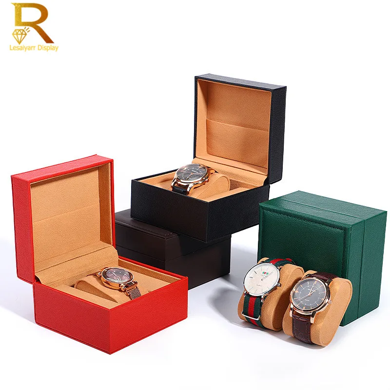 Right Angle Girth Clamshell Watch Box Boutique Accessories Packaging Box Jewelry Box Jewelry Organizer Watch Boxes and Packaging