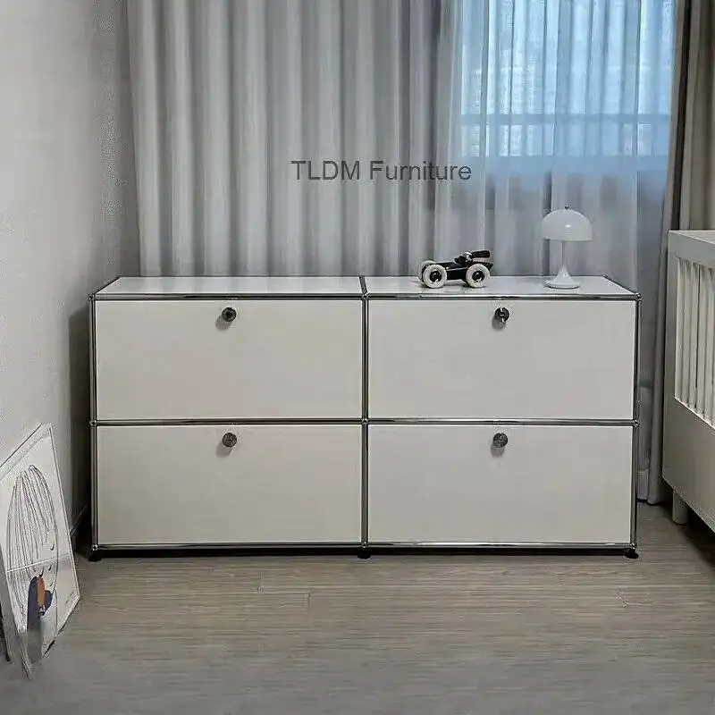 

Современный ТВ-шкаф для гостиной, тумба из нержавеющей стали, стальной обеденный шкаф, современные кухонные стеллажи для хранения посуды, мебель для дома