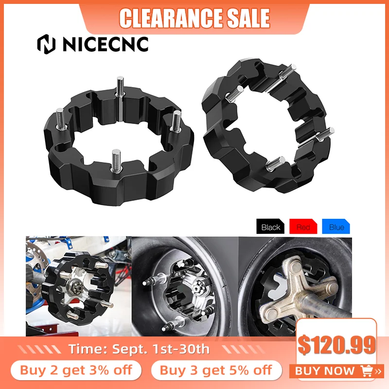 

NICECNC Universal ATV Wheel Spacers Hub Centric Spacer For Yamaha Raptor 700 Blaster 200 Warrior 350 Outlander 330 TRX450R