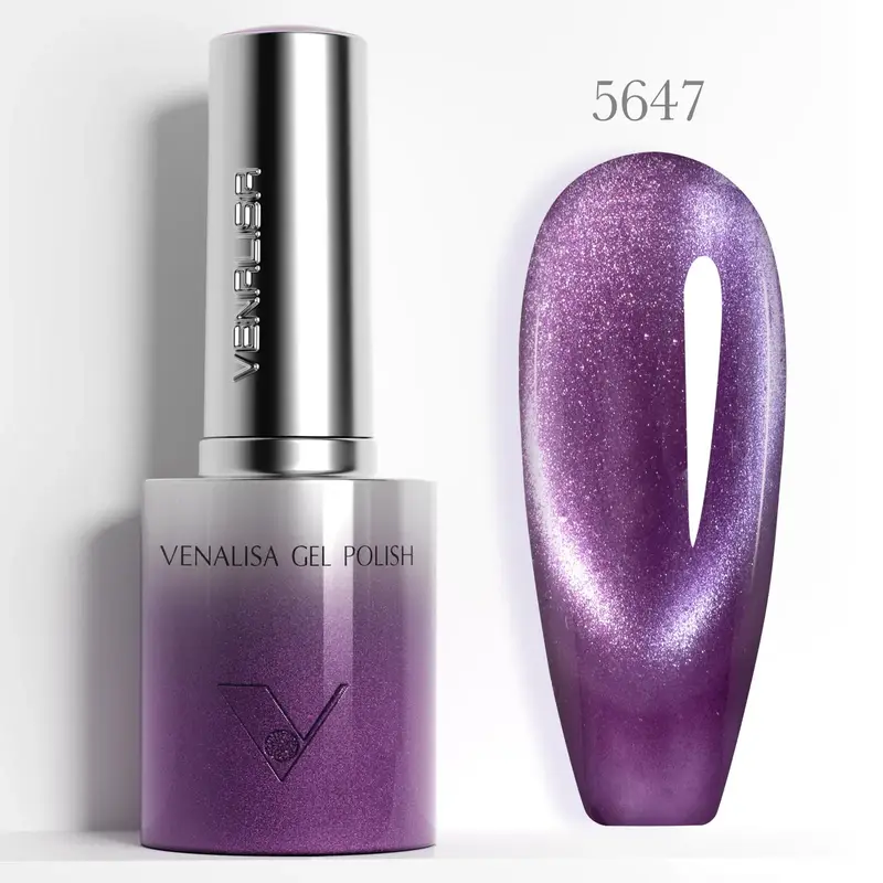 1pc Venalisa 10ml Nail Gel Polish Round Brush HEMA FREE TPO FREE Soak Off Sparkle Cat Eye Gel Lacquer Soft Texture Gel Varnish - Image 21