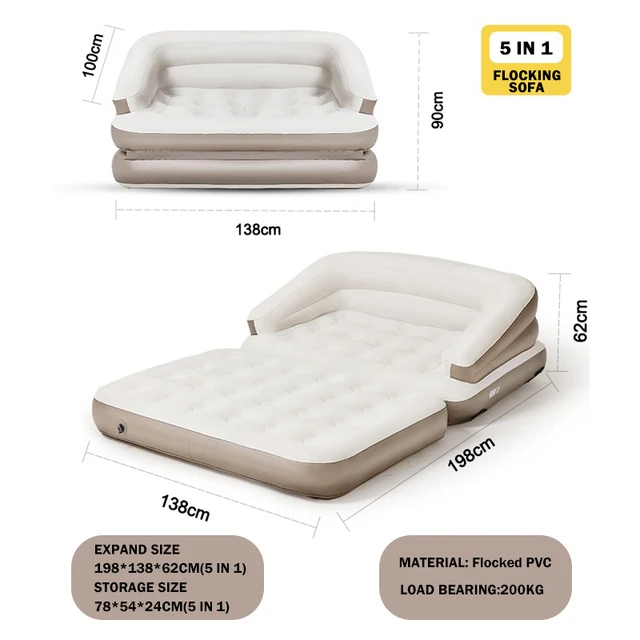 sofa bed inflatable air mattress inflatable bed flocked inflatable pvc single size air bed