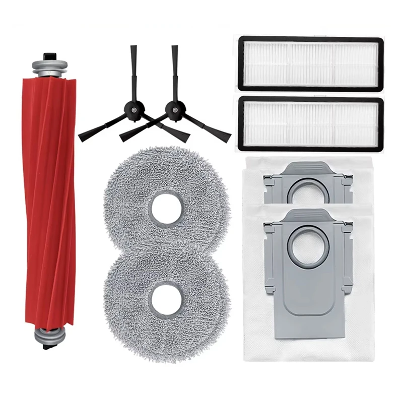 

LICG For Roborock Qrevo Pro / Qrevo Maxv / Qrevo S / Qrevo Plus Roller Side Brush Filter Mop Dust Bag Accessory