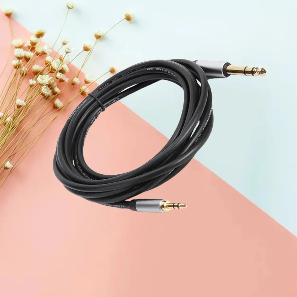 

1.5M 3.5 To 6.5Mm Male To Male Audio Extension Pure Copper Conductor Shielded Sound Cable For Phone Computer Amplifier Speaker