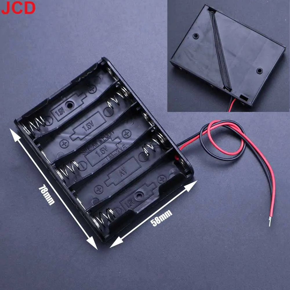 2 قطعة 1 2 3 4 5 6 فتحات منافذ AA 2AA 3AA 4AA 1.5 فولت 3 فولت 4.5 فولت 6 فولت حجم قوة بطارية حقيبة للتخزين حامل الصندوق 3Xaa 2xaa aa مع يؤدي