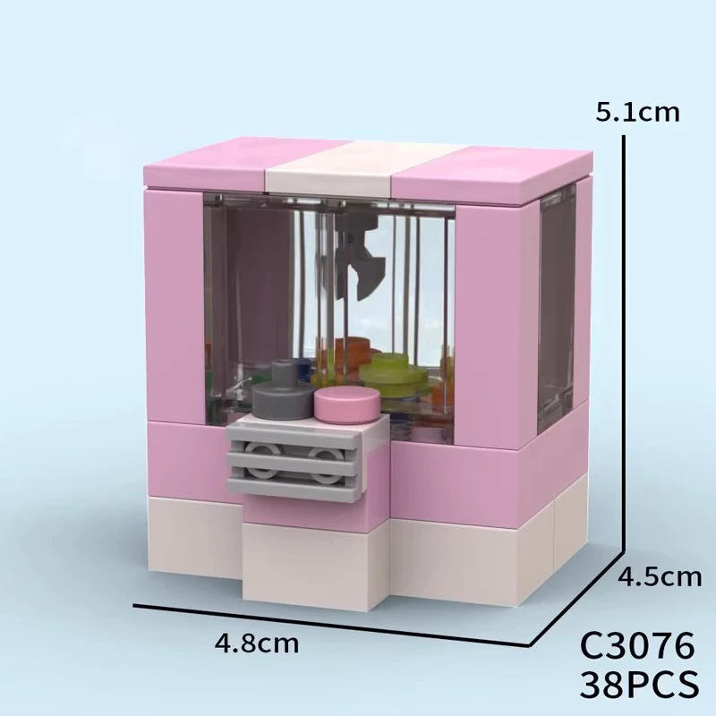 MOC مدينة الكرة والدبابيس ممر ألعاب سباق اللبنات آلة مخلب الرقص الرقص الثورة عرض الشارع الطوب لعب الاطفال هدية #5
