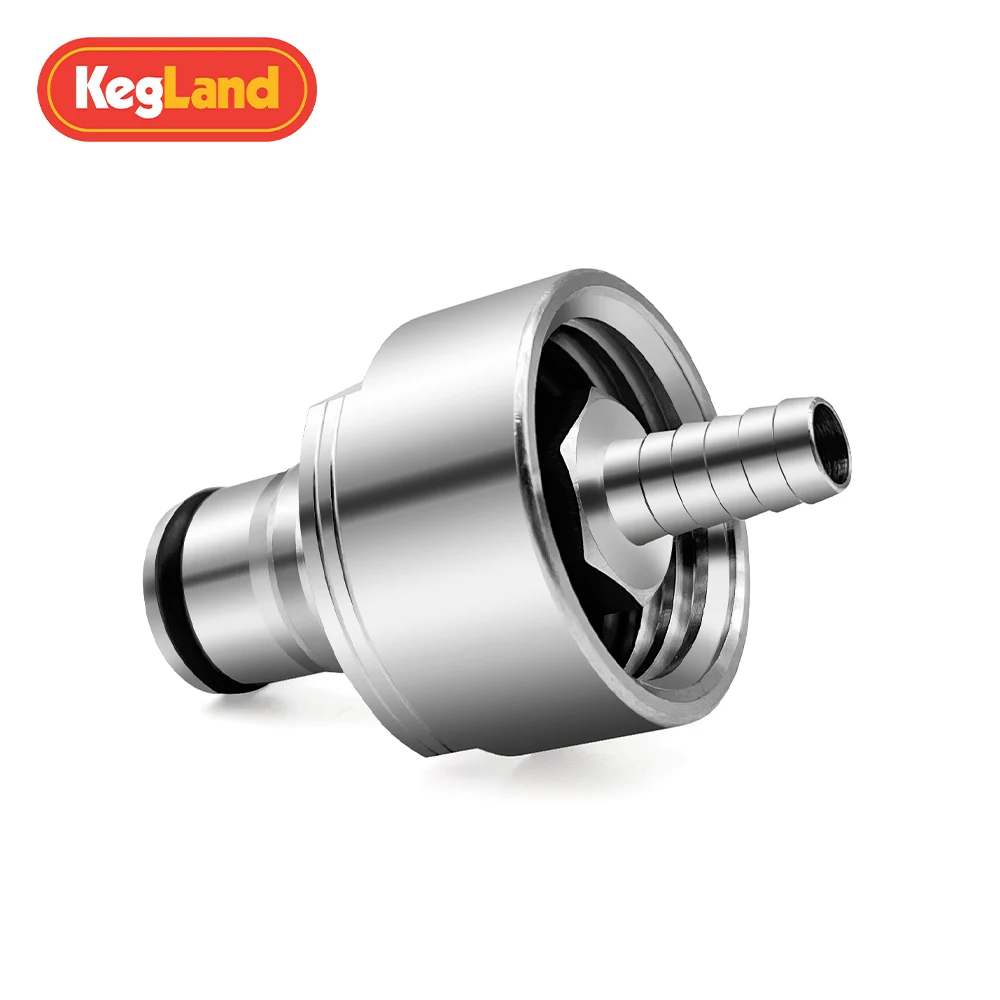 kegland Carbonation & Line Cleaning Cap Edelstahlverbinder Bierzubehör Homebrew Bar Tools – Detail 2