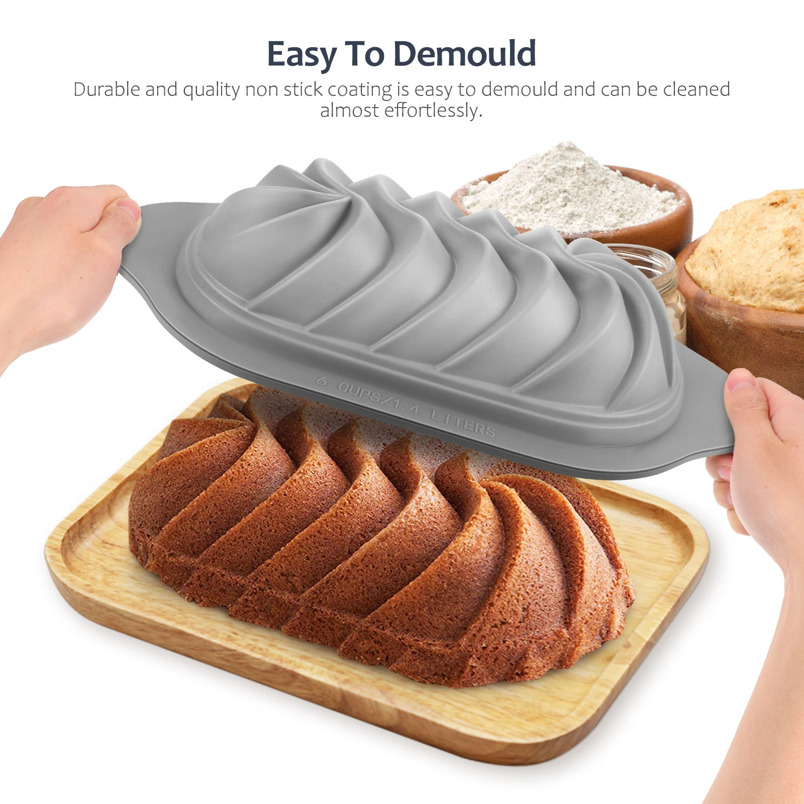 

Premium Silicone Baking Mold Nonstick Flexible Cake Pan Reusable Toast Mold Household Cooking Tool For Home Bakery Party Easy
