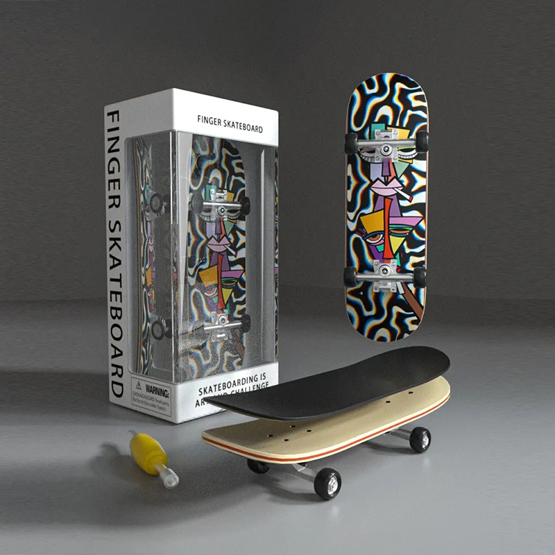 2025 Nuovo Giocattolo Dito Skateboard Hobby Novità Antistress Sensoriale Tastiera Giocattoli Mini Regalo Divertente Per I Bambini Ragazzo