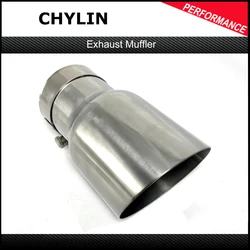 Stainless Steel vehicle Refitting Universal Exhaust Car Muffler Tail Throat Car Modification For BMW E90 Exhaust Tip W222 Pipe