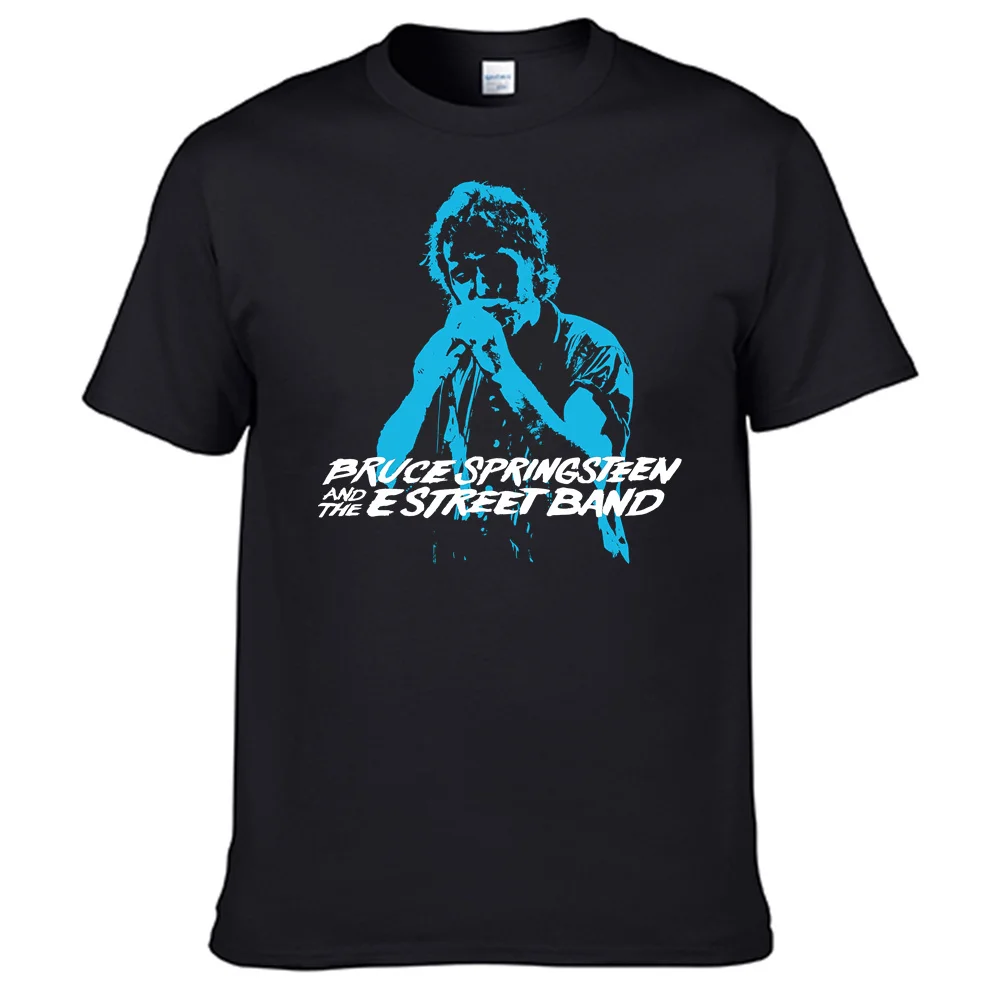 Bruce Springsteen T-shirt 100% Cotton Men Shirt Top Sales