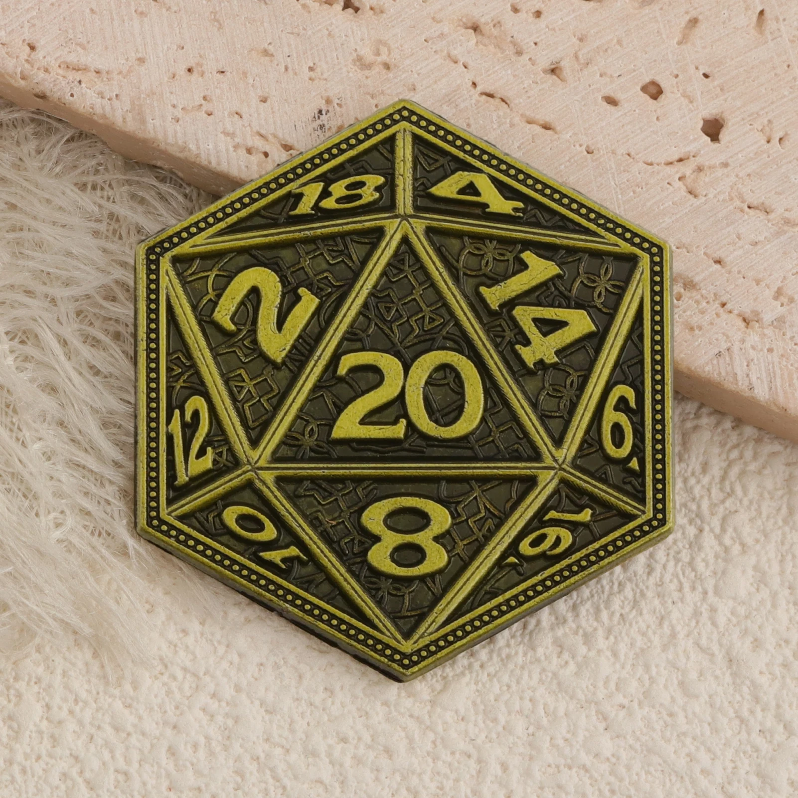 Dungeons & Dragons Coin Keychain, Gaming Gift