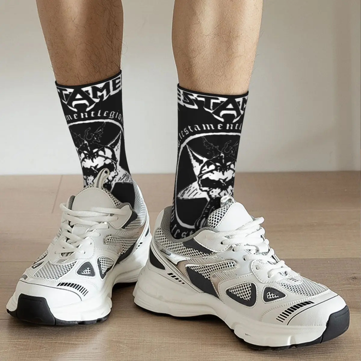 Calcetines de moda para hombre, accesorios de banda de Metal Thrash, lindos calcetines de vestir con gráfico Vintage, todas las estaciones