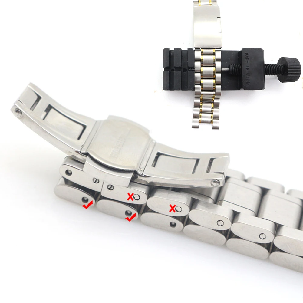 Multi Purpose Watch Link Pin Remover Effortless Adjustment for Watchstraps Includes 4 Spare Pins for Convenience