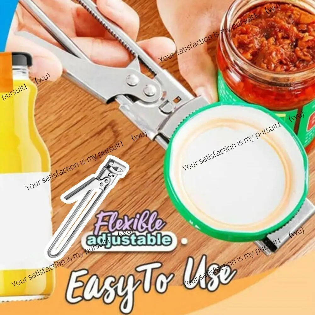 Adjustable multifunctional bottle opener kitchen tools stainless steel labor-saving screws