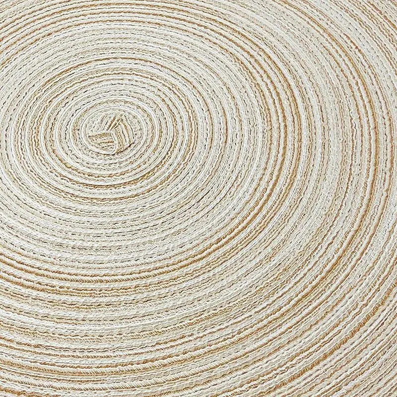 12 Stuks Ronde Placemats En Onderzetters Set(15 Inch X 15 Inch & 4.33 Inch X 4.33 Inch)