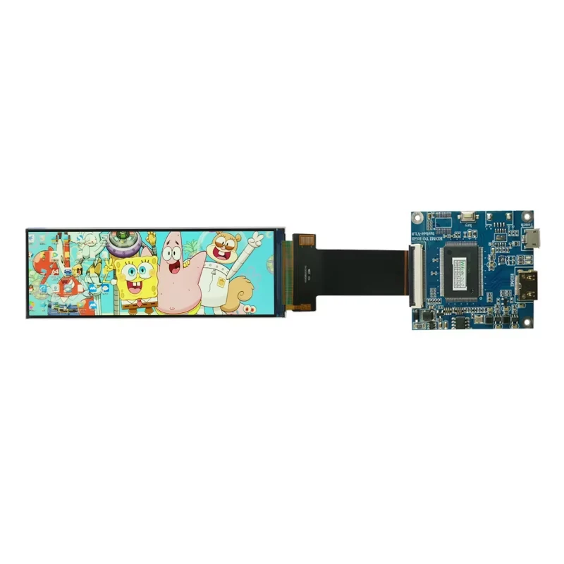 Wisecoco New 4.6 Inch 360*960 Resolution Ips FHD Wide Display Home Appliance Solution Stretched Bar LCD Display Module