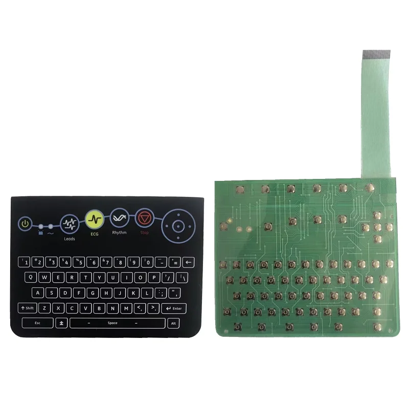 For GE MAC 2000 ECG Button Film Membrane Keyboard Protection Panel