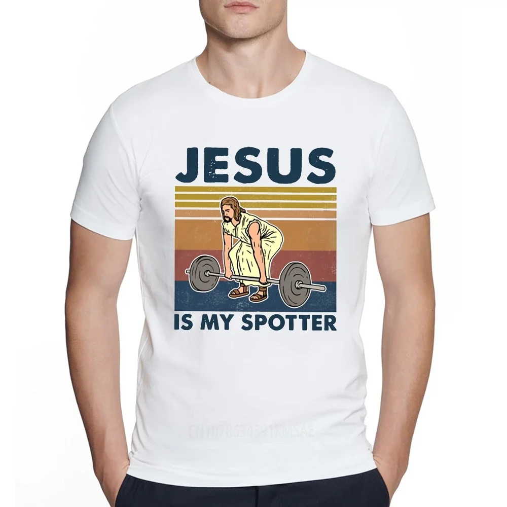 New Praise Funny Jesus Christ Mens Essential funny gifts White Novelty T-Shirt Loose Size Top Tee Shirt