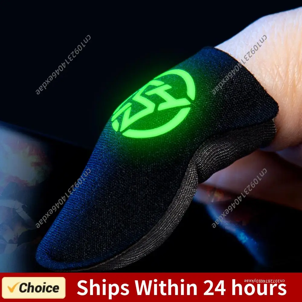 

1 пара дышащих, влагозащитных, светящихся в темноте, противоскользящих, ультратонких (0,3 мм) напальчников для PUBG Mobile