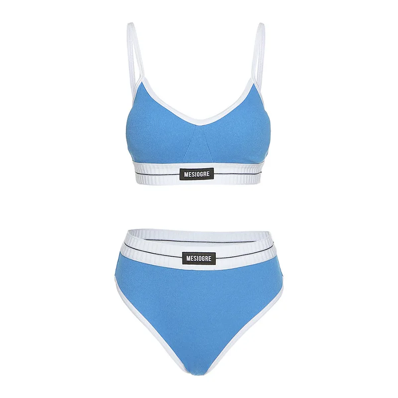 Tuta sportiva patchwork da donna, set sportivo con stampa di lettere, streetwear 2025