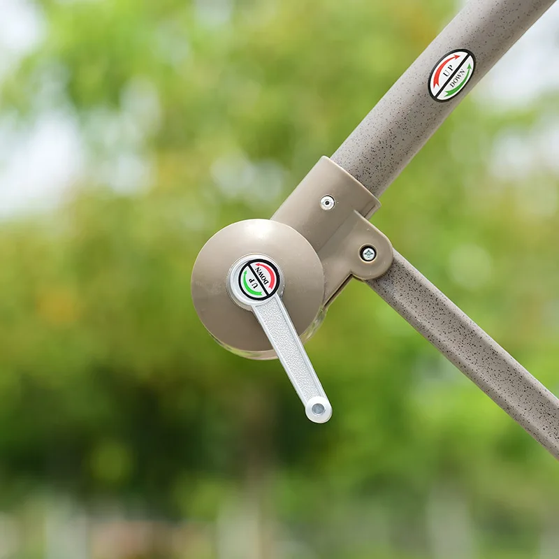 Villa grande para exteriores, jardín, patio, sombrilla de plátano, balcón, puestos cuadrados, sol grande, sombrilla romana, sombrilla para exteriores