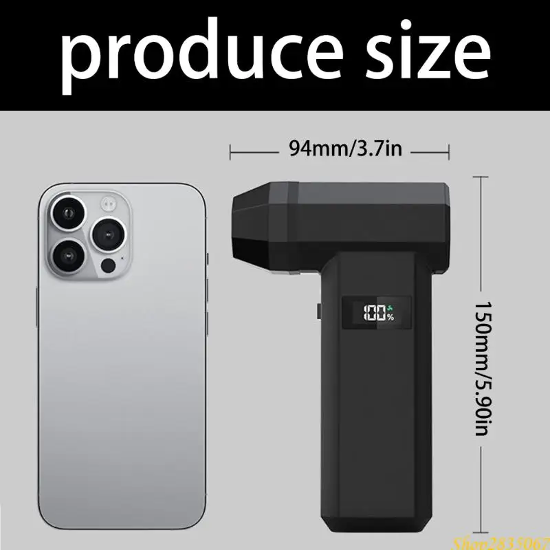 (1) منفاخ توربيني، منفاخ ثلج محمول قوي وعالي السرعة للسيارات، قوة قابلة للتعديل بـ 4 سرعات 831F #6