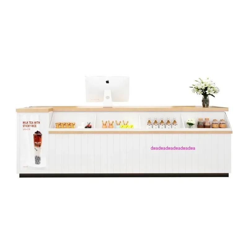 

Cashier Coffee Shop Reception Desks Office Supermarket Cashier Counter Aesthetic Luxury Display Spa Balcao Pra Loja Furniture