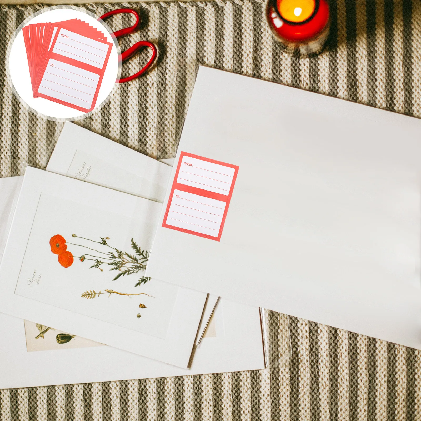 

150pcs Mailing Labels Self Adhesive Blank Address Stickers For Envelopes Packages Shipping Label Writing Strong Hold Return