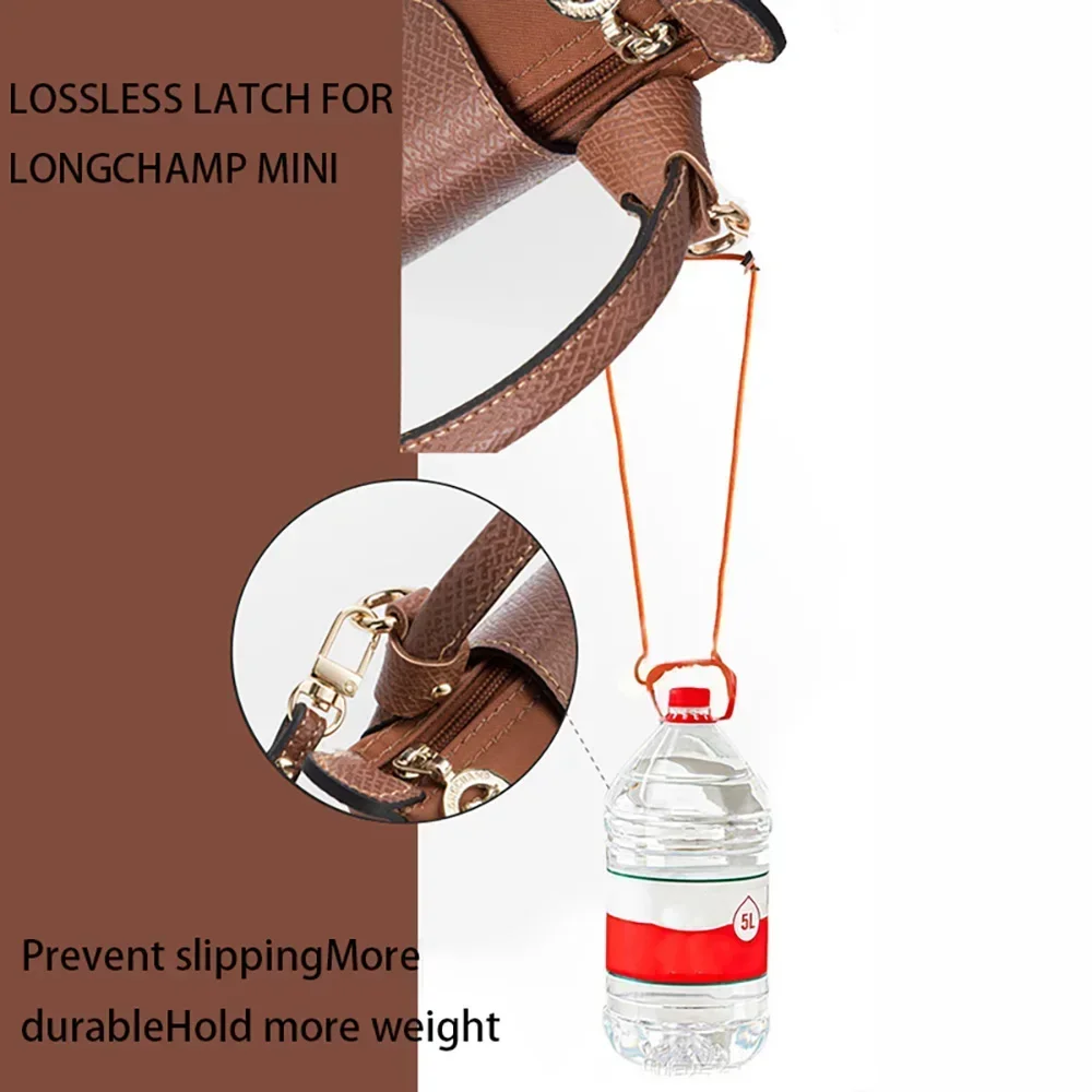 Ensemble de sangles de sac pour Mini sac Longchamp, sans poinçon, Modification de sangle de sac, bandoulière en cuir véritable, accessoires de bricolage