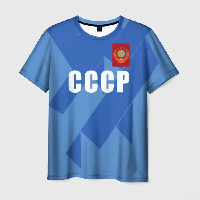 New Vintage CCCP Russian Men\'s 3D Printed T-Shirts Fashion USSR Soviet Union Pattern Short Sleeve Tee shirt Street Tops Clothing