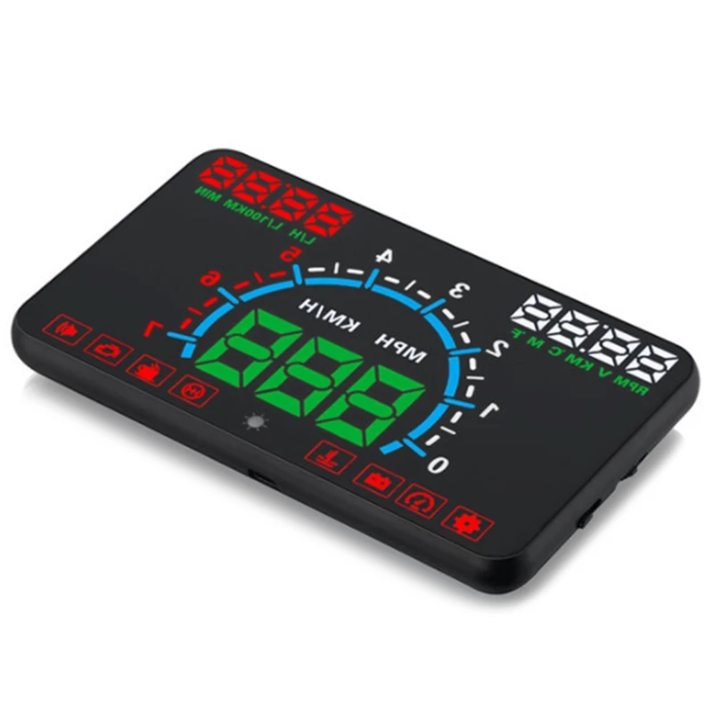 Car Monitor E350 HUD Car Head Up Display Screen Plug And Play Overspeed Alarm Fuel Consumption Display Hud Projector