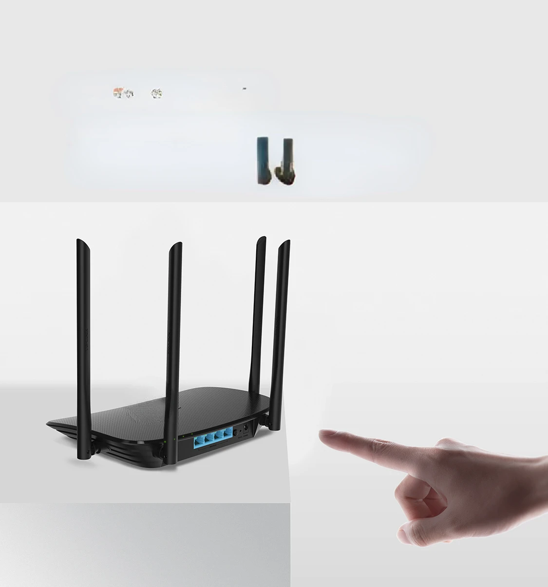 Dual Band Gigabit Router mudah ditampilkan