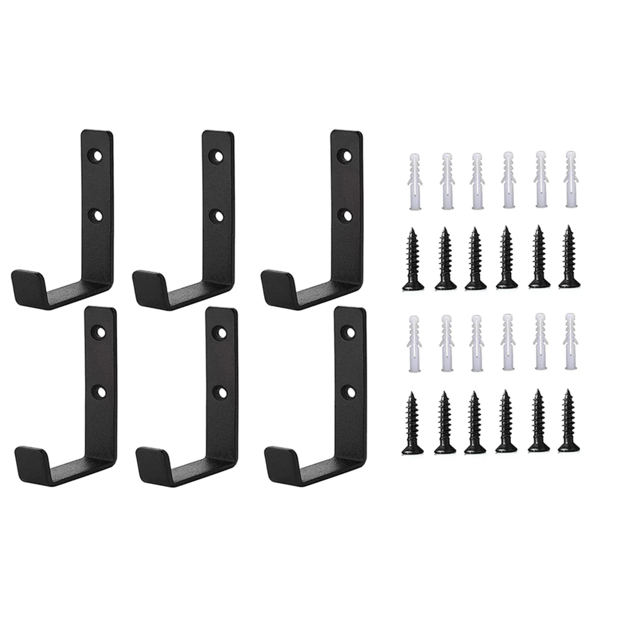 

Heavy Duty Garage Hooks for Storage, 6Pcs Heavy Duty Wall Hooks for Hanging, J Hooks, Tools Storage Hooks, Utility Hooks