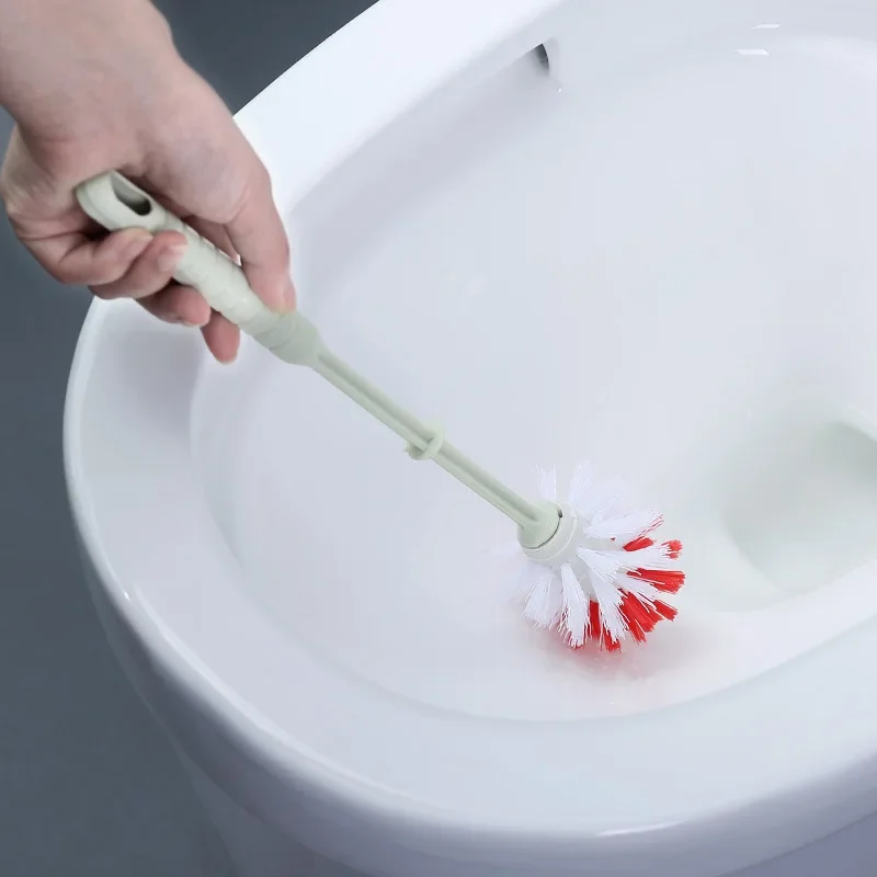 Toilet Bowl Brush Deep Cleaning for Bathroom Thick and Soft Bristles Long Handle Labor-Saving Cleaning Brush