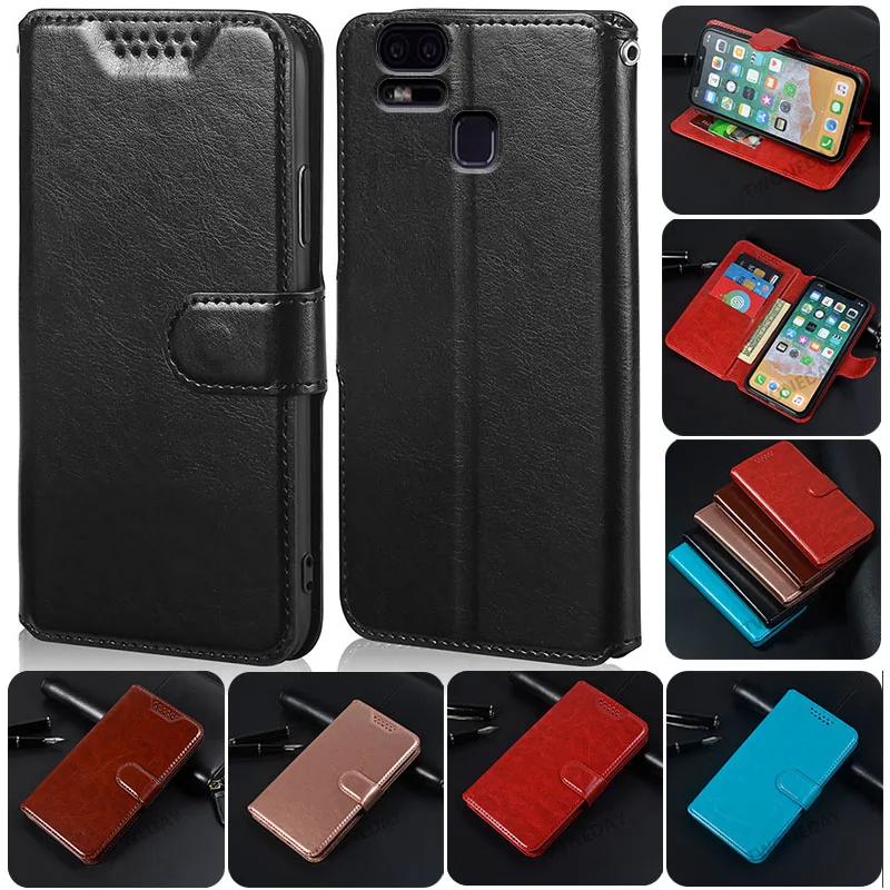 Wallet Case For ASUS ZenFone 3 Zoom ZE553KL Z01HD Z01HDA 5.5