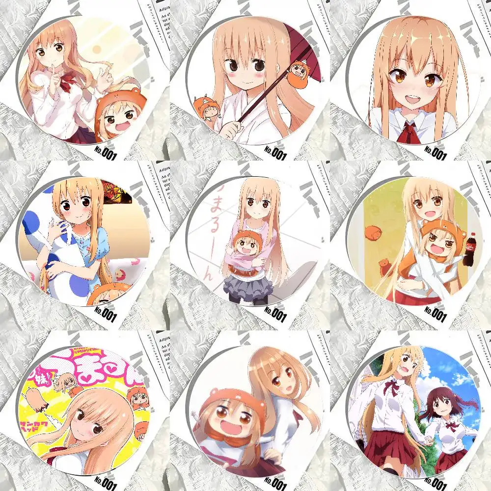 Cartoon Anime D-Doma U-Umaru Cartoon Style Badge Brooches On Backpack Decoration Round Enamel Pins For Accessorys