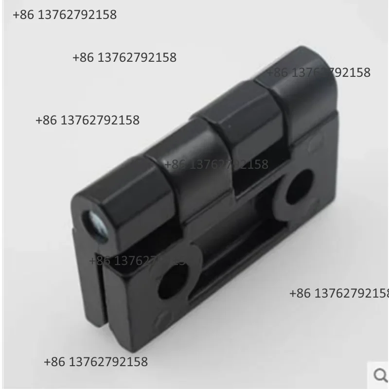 Zinc Alloy Rectangular Folding Hinge 40x40 50x50 60x60 Black Aluminum Hinges Electric Cabinet Replacement Hardware Parts